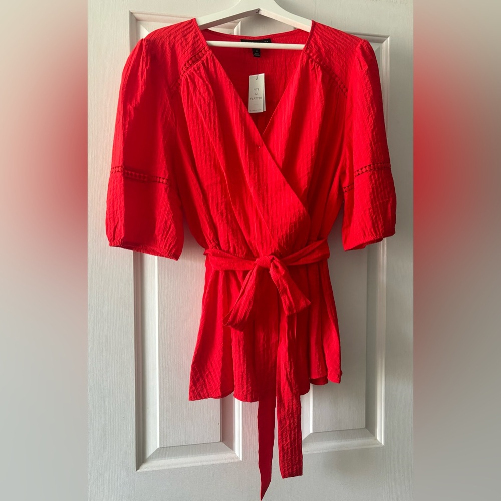 NWT Lane Bryant size 16 three-quarter sleeve blouse.